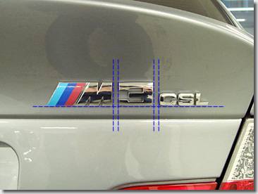 BMW M3 CSL Emblem