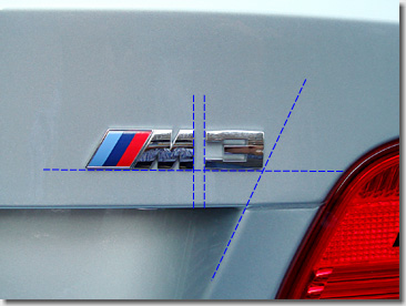 BMW M3 CSL Emblem