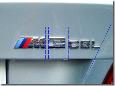 BMW M3 CSL Emblem