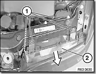 Removing and installing/replacing headlight (xenon headlight)