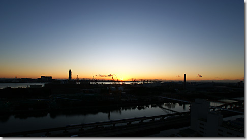 Sunrise from Shinagawa