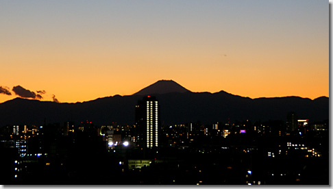 Mt. Fuji from Shinagawa