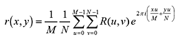 Discrete Fourier Transform Formula