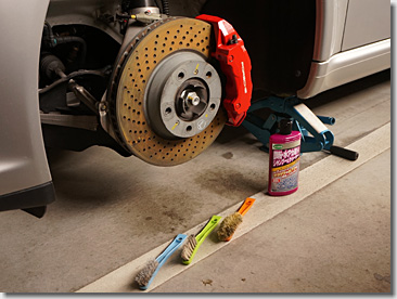 Porsche 997, Wheel Spacer, Red Painting, DIY