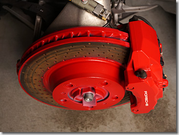 Porsche 997, Wheel Spacer, Red Painting, DIY