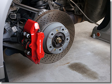 Porsche 997, Wheel Spacer, Red Painting, DIY