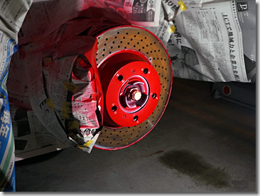 Porsche 997, Wheel Spacer, Red Painting, DIY