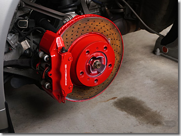 Porsche 997, Wheel Spacer, Red Painting, DIY