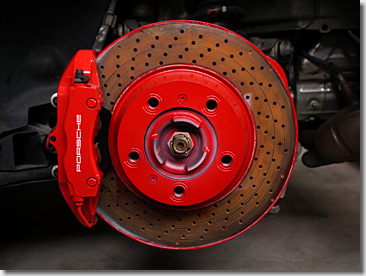 Porsche 997, Wheel Spacer, Red Painting, DIY