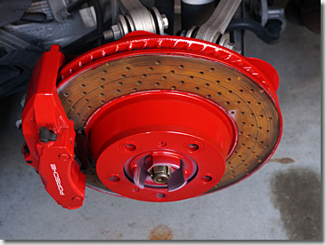 Porsche 997, Wheel Spacer, Red Painting, DIY