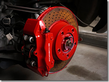 Porsche 997, Wheel Spacer, Red Painting, DIY