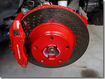 Porsche 997, Wheel Spacer, Red Painting, DIY