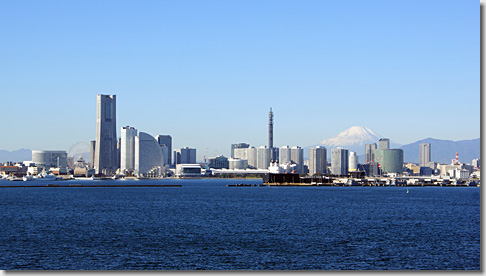 Mt.Fuji from Yokohama Minato Mirai