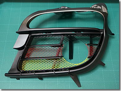 Porsche 911 Type 997, Front Mesh Grill, HID Fog Lamp, DIY