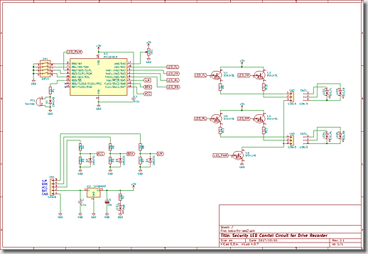 Security LED Conrtol Circuit for Audi R8