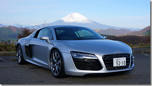 Audi R8 and Mt. Fuji