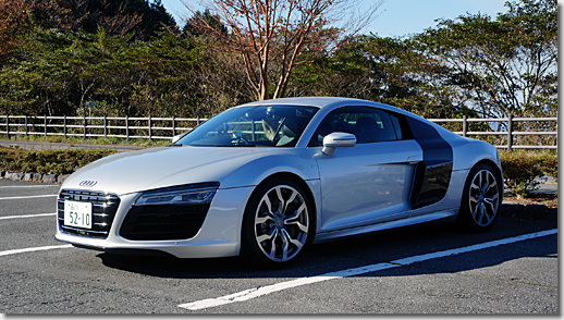 Audi R8 and Mt. Fuji