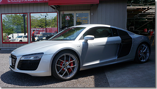 Red Caliper Paint, Audi R8 V10 5.2 FSI quattro