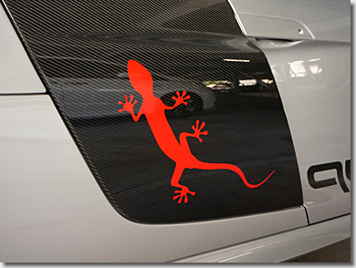 Audi R8 Quattro Gecko Side Icon, 3M Japan Car Wrapping Film