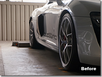 Audi R8 Wide Spacer, BBS RI-D 20inch