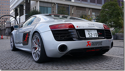 Audi R8 Akrapovic Slip-On Line Titanium Exhaust System