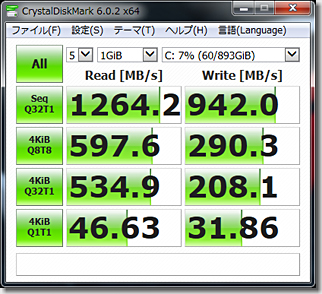 CrystalDiskMark Corsair SSD Force Series LE200 480GB