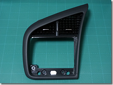 Audi R8, Center dash panel ventilation mounting frame