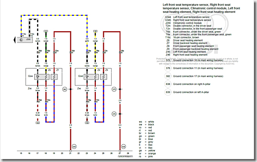 Audi R8 Wiring Diagram, Right Front Seat Coupling Station