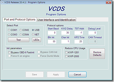 Ross-Tech VCDS Setup