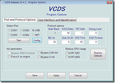 Ross-Tech VCDS Setup