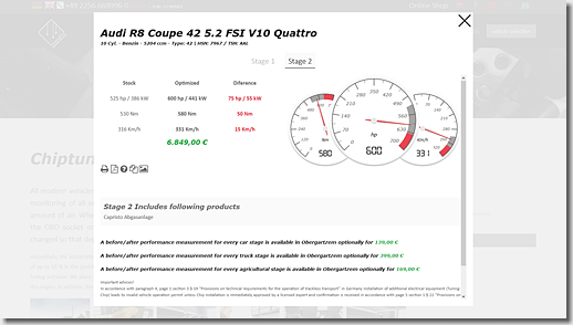 mcchip-dkr Chip Tuning for Audi R8