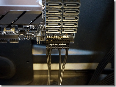 Front Panel Cable on Motherboard