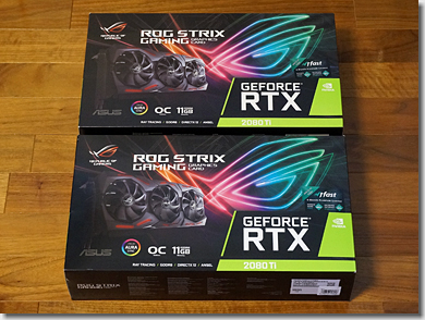 Asus ROG-STRIX-RTX2080TI-O11G-GAMING for Dual CPU Machine