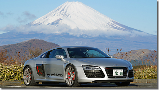 Happy New Year 2022 Audi R8 V10 5.2L FSI quattro Mt.Fuji