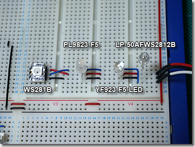 Addressable Full Color LED PL9823-F5 YF923-F5-LED LP-50AFWS2812B WS2812B