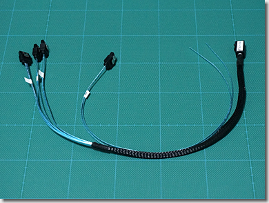 Mini-SAS HD (SFF-8643) to SATA 7pin Fanout Cable