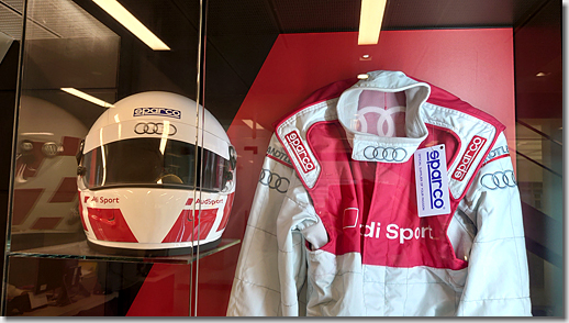 Audi Racing Gear, Helmet and Suits
