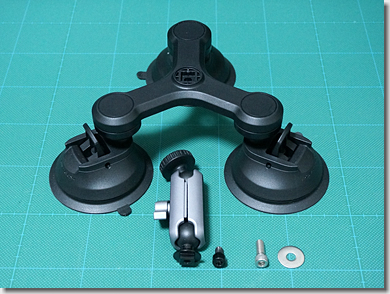 PGYTECH Three-Arm Suction Mount and Ricoh Theta Stick TM-2