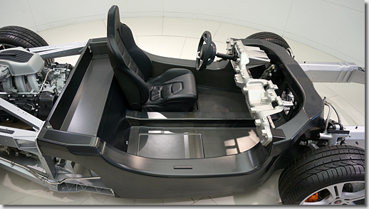 McLaren Tokyo Akasaka Showroom, McLaren Carbon Fiber Monocell Chassis Model