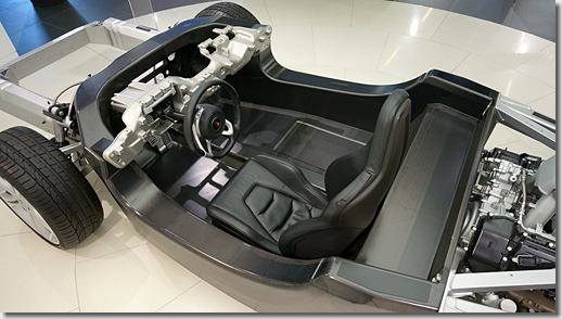 McLaren Tokyo Akasaka Showroom, McLaren Carbon Fiber Monocell Chassis Model