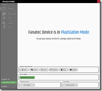 Fanatec Control Panel