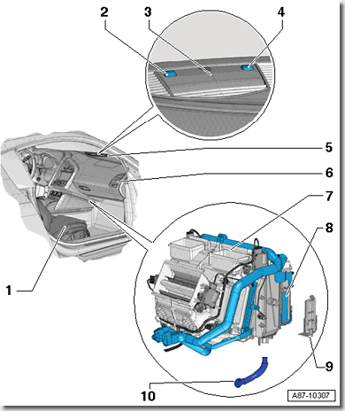 Air Conditioner Filter Replacement, Audi R8, A/C Unit